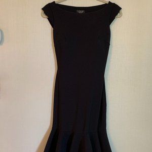 Chiara Boni fitted black sheath with flare